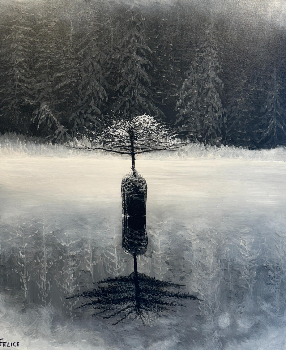 "Fairy Lake Tree", Oil on Canvas 24" x 20"x 1.5