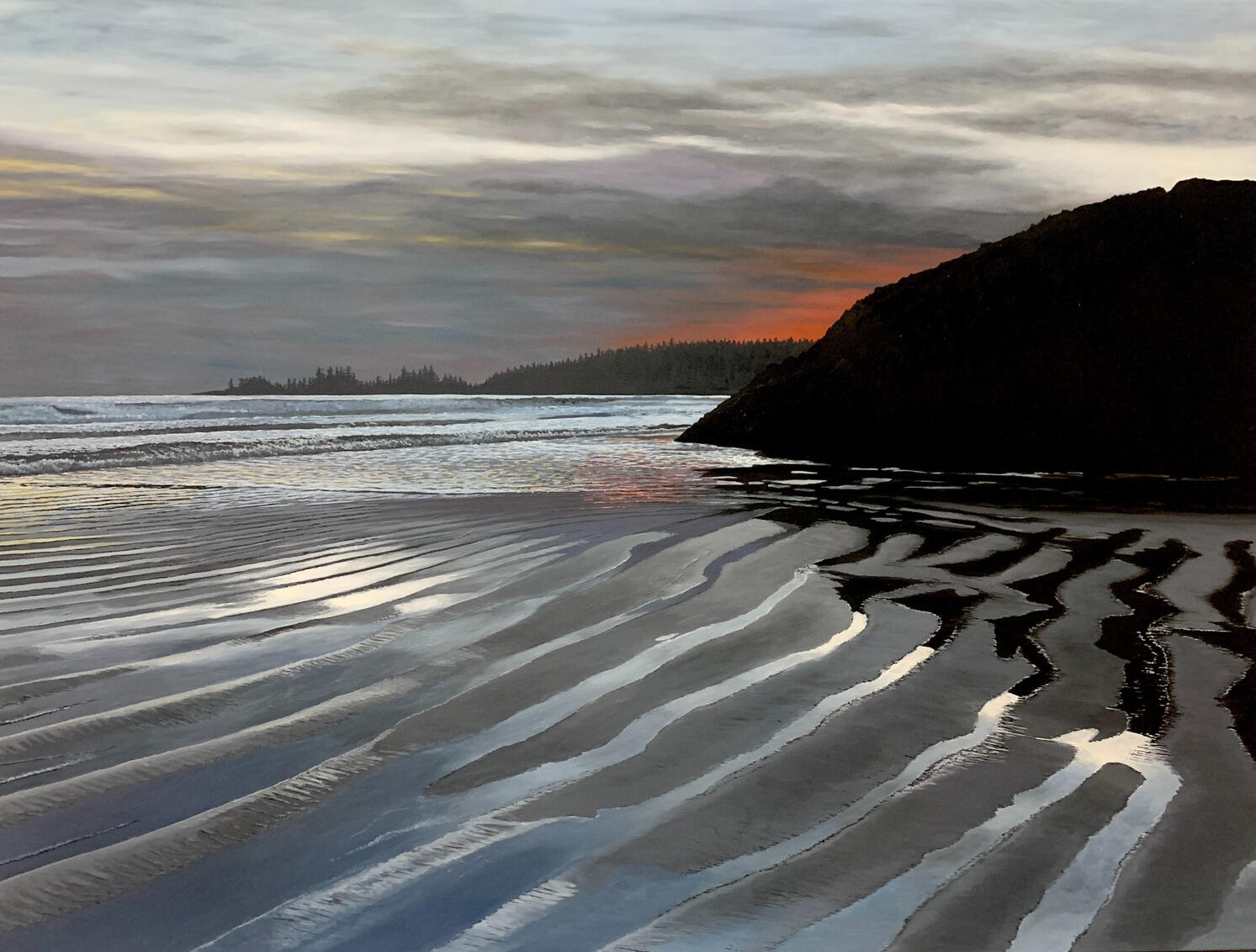 "Afterglow" (2022) Oil on Canvas 36"x48"x1.5" - Exclusively at TGCA (SOLD)