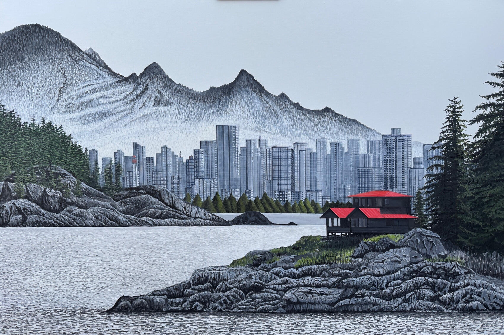 "Passage Island", Oil on Canvas 48" x 72"x 1.5 (Kubatoff Gallery)